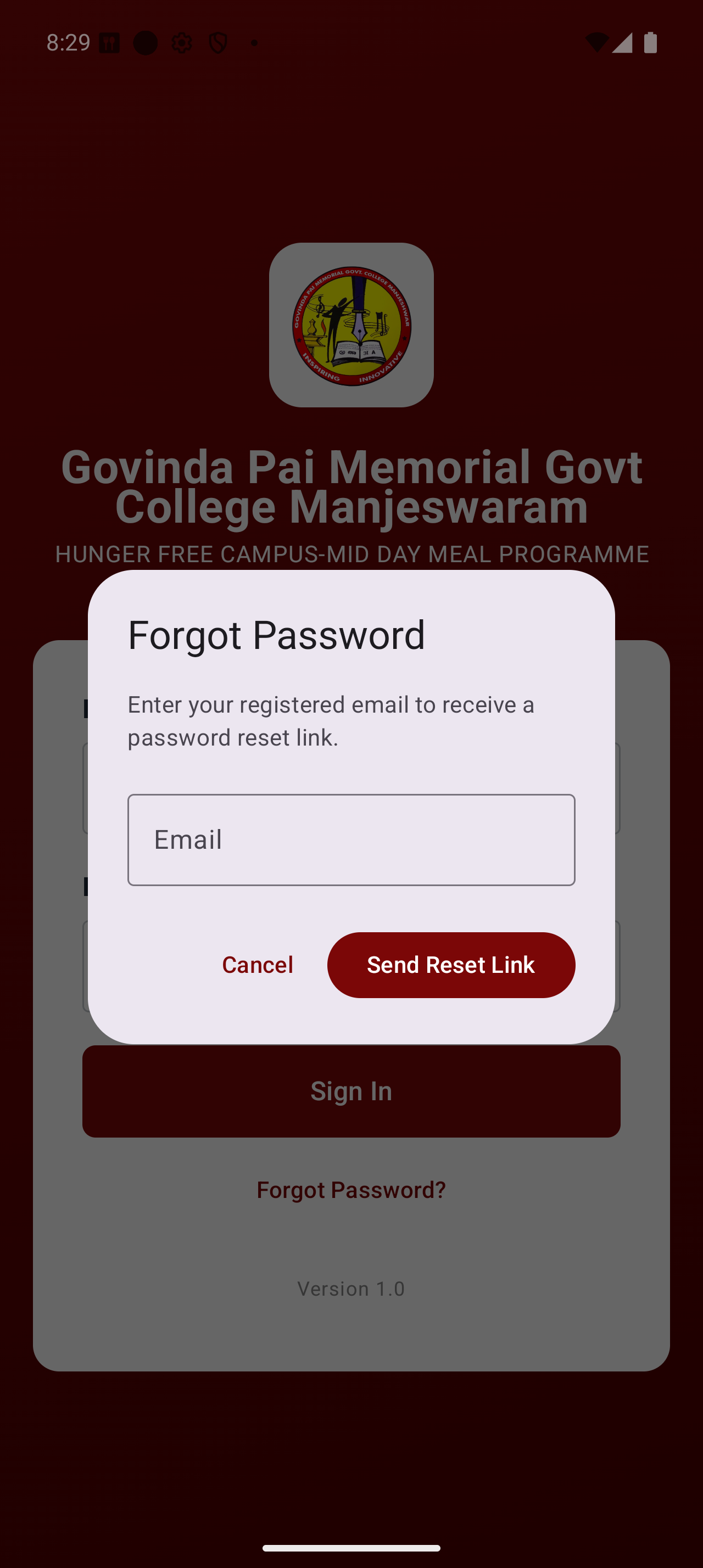 Forgot Password